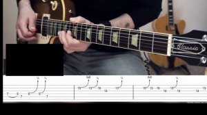 Sweet Blues Guitar Solo in A(tab)