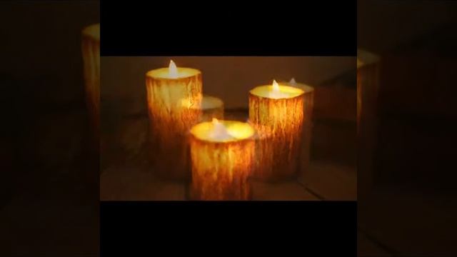Светодиодная свеча с эффектом реалистичного огонька "дерево" смотреть онлайн