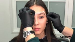 ВСЕ ПОСТРОЕНИЕ БРОВЕЙ ЗА 2 МИНУТЫ НА КЛИЕНТЕ