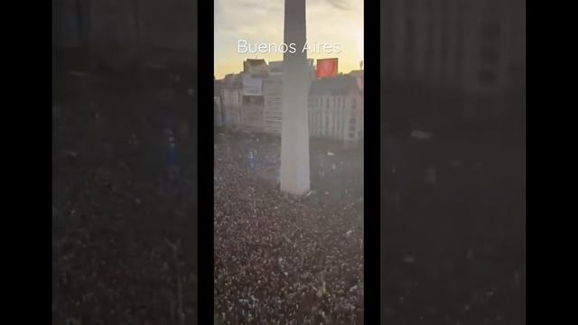 Buenos Aires Fans cheer for victory at the 2022 World Cup