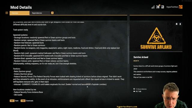 HyperTextHero Plays Arma Reforger #16 - Resistance SP saving progress test смотреть онлайн