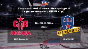 ХК "СКА Звезда" 10 - ХК "СКА ХКД" 10 | 03.11.2024