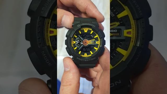 Настройка и обзор функций Casio G-SHOCK GA 110 смотреть онлайн