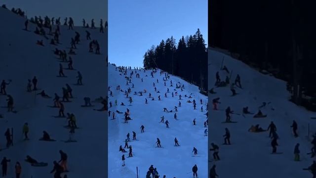 В Австрии пьяные лыжники устроили вечеринку Après-Ski на горнолыжном курорте Ишгль