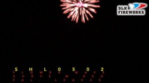 5" SHL0502 FLOWER WAVE CHRYS W RED FALLING LEAVES