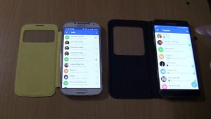 Telegram Incoming call & Outgoing call at the Same Time Samsung S7 edge cover +s4 yellow cover