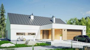 Проект одноэтажного дома с гаражом на две машины Вершина 145 м2