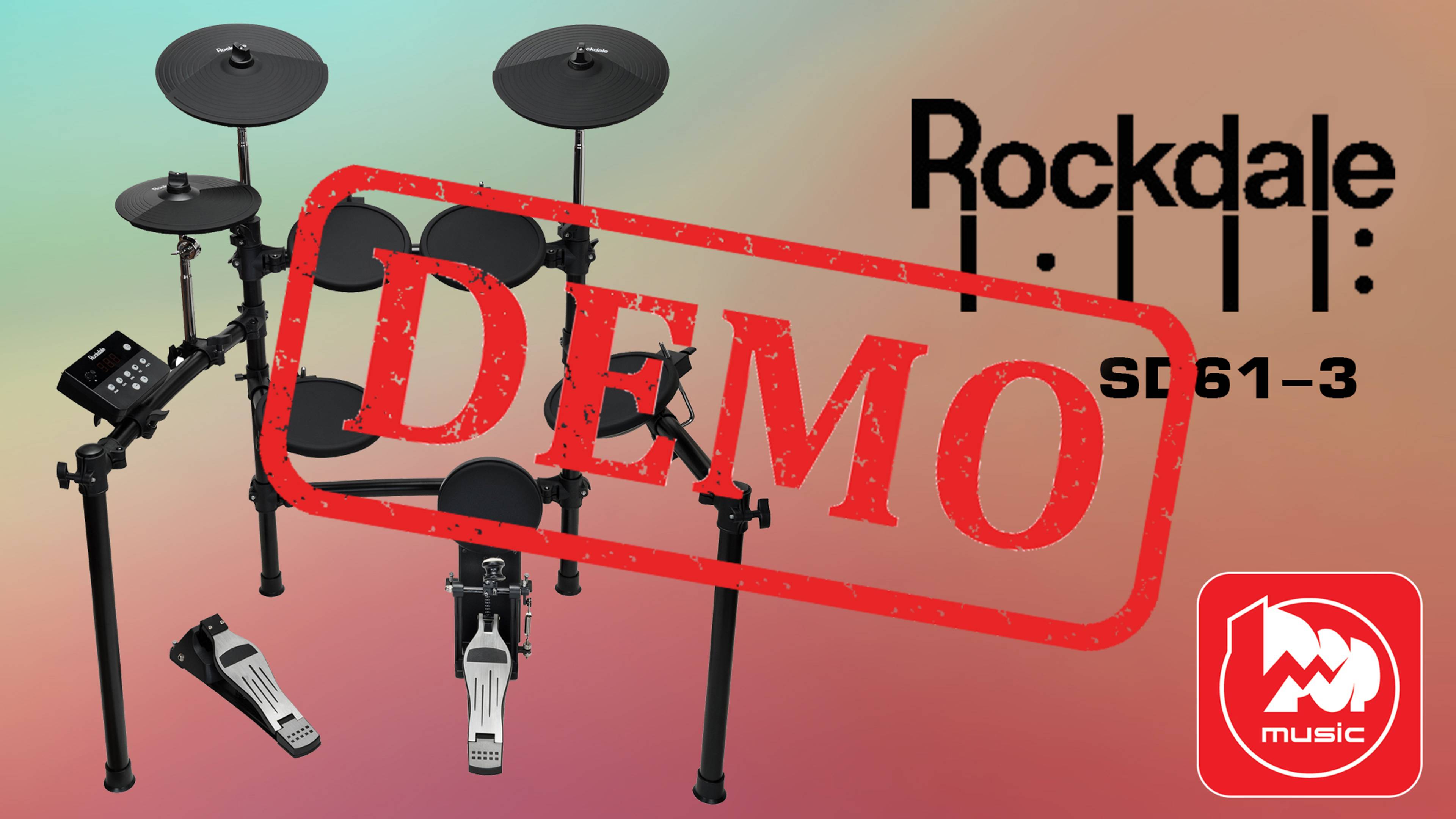 Электронная ударная установка ROCKDALE DRUMS SD61-3 - демонстрация звучания