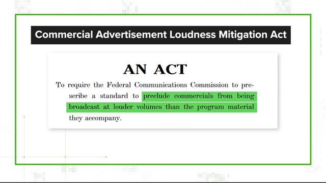 VERIFY | Is there a law that regulates the volume of TV commercials? смотреть онлайн