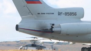 ТУ-154 RF 85856 взлёт Tupolev 154 Russian air force taking off