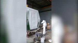 "Броня Акваблок Призм + Броня Классик НГ" в промышленном цикле производства композитных помещений.