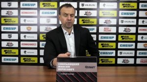 Пресс конференция Главного тренера ХК "Челмет" Максима Смельницкого 25 12 21