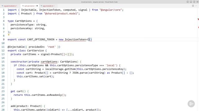 508. Creating useValue() Providers