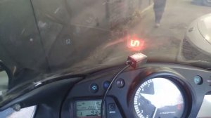 Установка индикатора включения передач на Honda CBR 1100XX Super Blackbird 2002 года