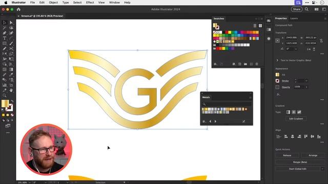 Free Logo Design Live in Adobe Illustrator смотреть онлайн