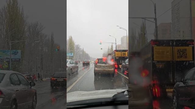 Первый снег Нижнний Новгород 1 ноября 2024г.