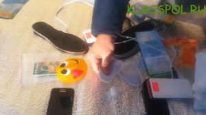 Испытание на морозе стелек с электрическим подогревом Пингвин А, солевых грелок и химических стелек