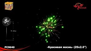 Батарея салютов "КРАСИВАЯ ЖИЗНЬ", PC9640, 2"х25залпов