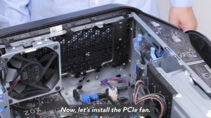 Replace the PCIe fan on Alienware Aurora R13 or Alienware Aurora Ryzen Edition R14