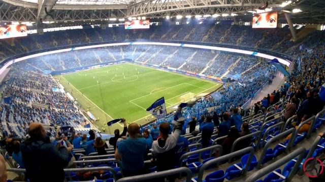 Газпром Арена Зенит-Ахмат  , обзор с трибун