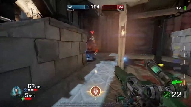 Quake Champions - 38/8 score - floormat using Nyx - Team Deathmatch - Burial Chamber - TDM смотреть онлайн