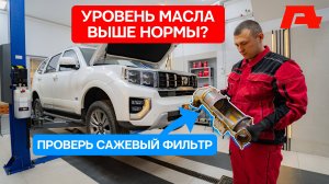 Высокий уровень масла на Kia Mohave. Сажевый фильтр. Последствия некорректного отключения AdBlue