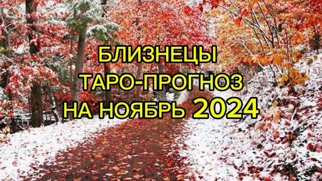БЛИЗНЕЦЫ/ТАРО-ПРОГНОЗ/НОЯБРЬ 2024