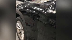 Ремонт вмятины на крыле без покраски!