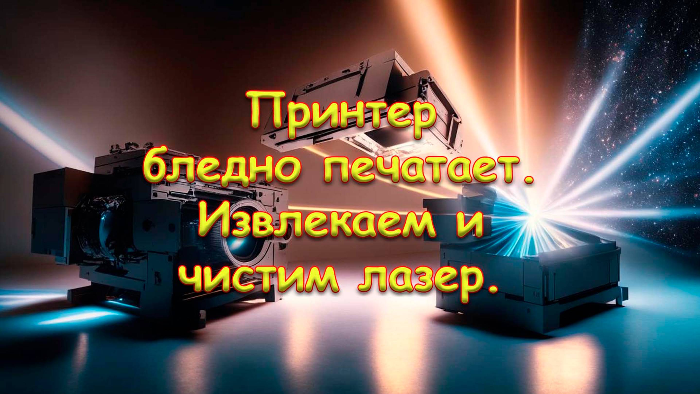 Принтер бледно печатает. Извлекаем и чистим лазер. На примере HP LJ 1010 - 1022.