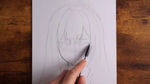 АНИМЕ КАРАНДАШОМ! Как нарисовать аниме-девушку. Легкий рисунок аниме шаг за шагом