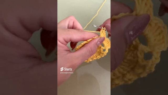 Цветок крючком.