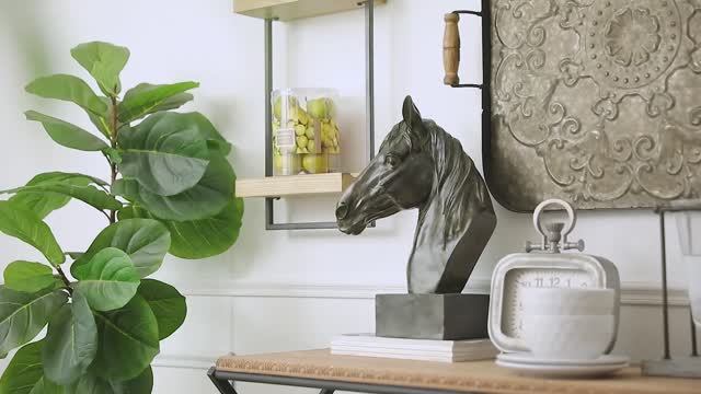 Статуэтка Equine Sculpture On Base Evergreen Decor