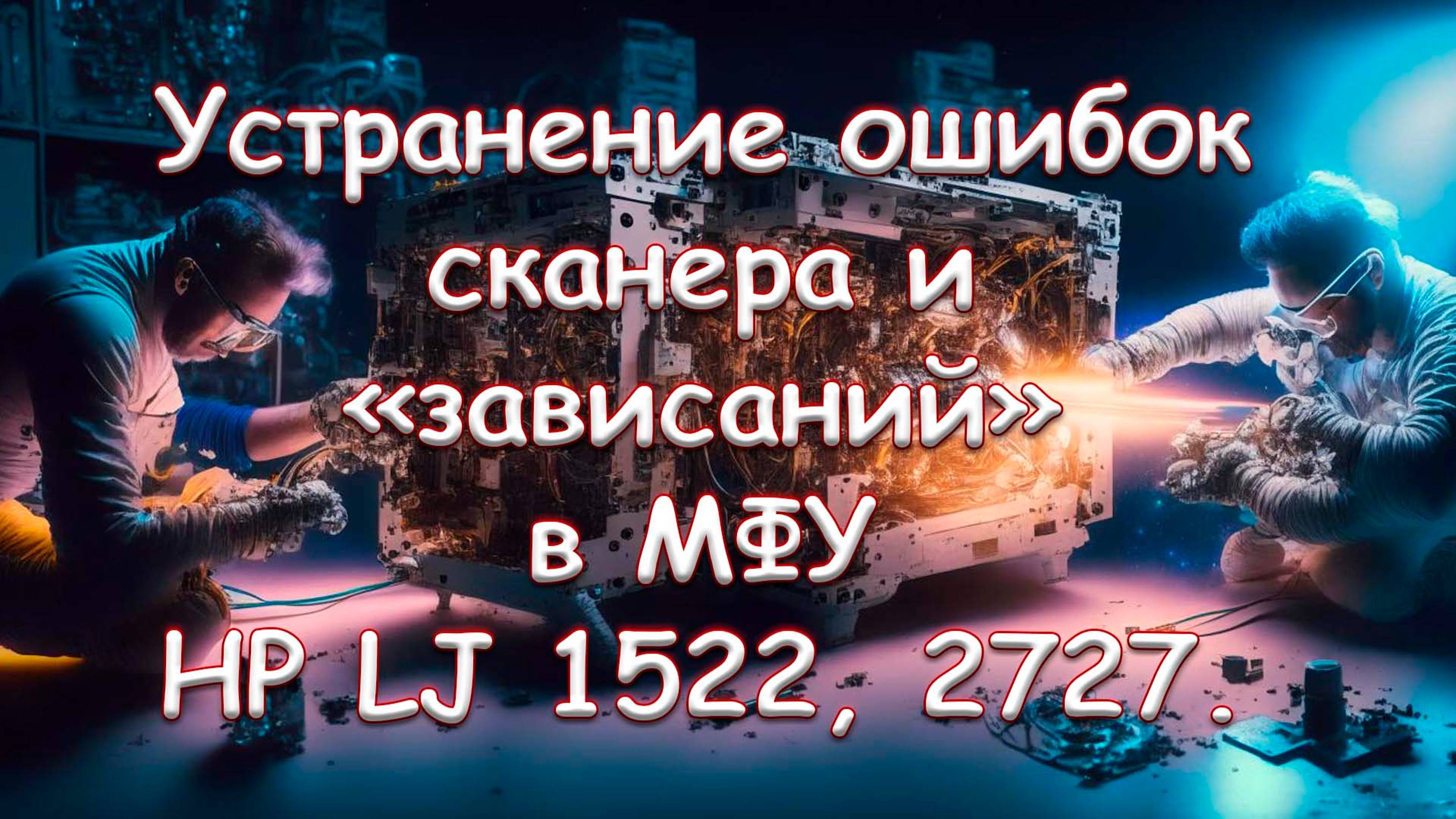 Устранение ошибок сканера и «зависаний» в  МФУ HP LJ 1522, 2727. Полная версия.