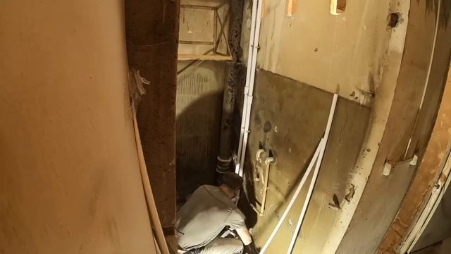 ВСЕ ЭТАПЫ РЕМОНТА ВАННОЙ И ТУАЛЕТА ЧАСТЬ1. #ремонтвванной