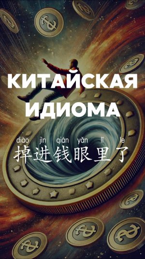 Китайская идиома 掉进钱眼里了 #китайскийязык #китай #китайский #кнр #hsk