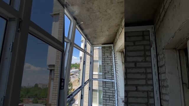 Процесс монтажа на 8 этаже балкона в Таганроге. #окнапвх #юмор #монтажник #таганрог #балкон