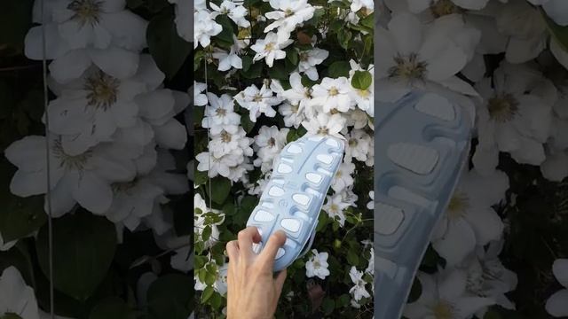 116114 Мужские кроксы. Белые с серым. 116114. смотреть онлайн