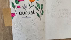 BULLET JOURNAL АВГУСТ 🌸 | Оформление и планирование ежедневника