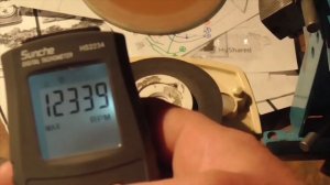 Цифровой тахометр HS2234. Измерение скорости двигателей станков.