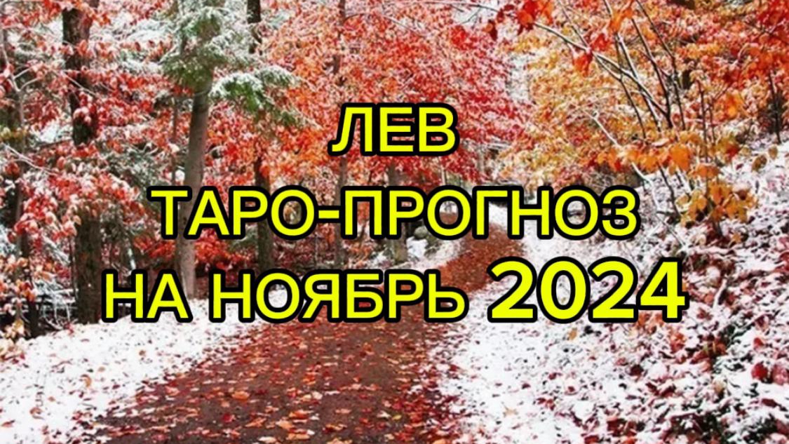 ЛЕВ/ТАРО-ПРОГНОЗ/НОЯБРЬ2024