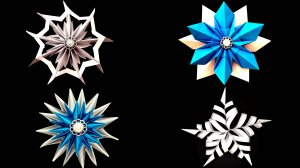 Бумажные снежинки. Легкое вырезание снежинок из бумаги. Как сделать снежинки из бумаги