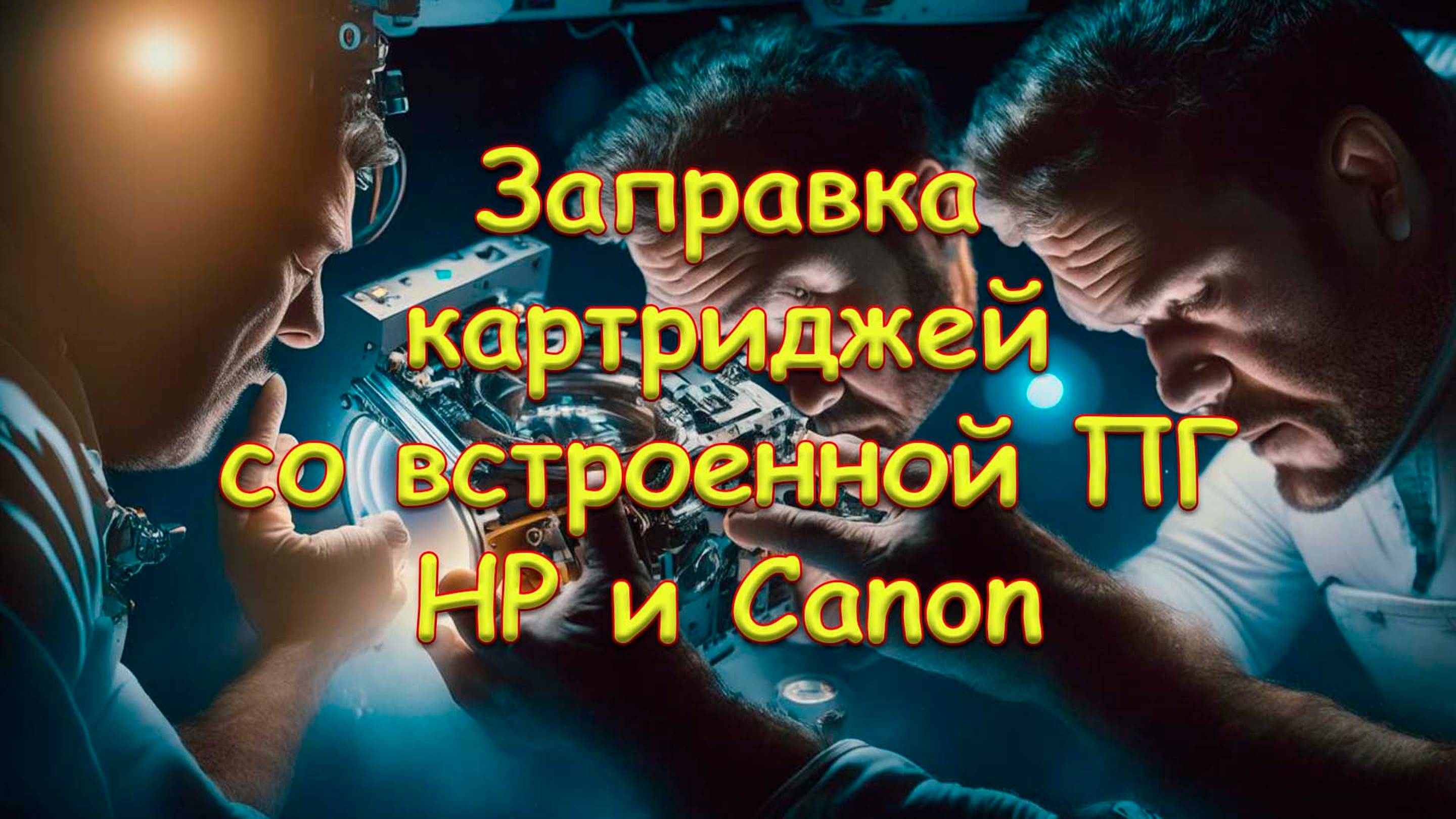 Заправка картриджей со встроенной ПГ HP и Canon