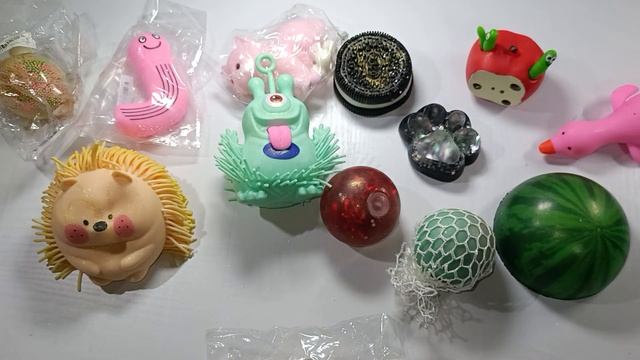 РАСПАКОВКА СКВИШЕЙ 💞 ТАБА СКВИШИ🐾 и антистресс игрушки! 💖Распаковка  и нарезки сквишей ✂️
