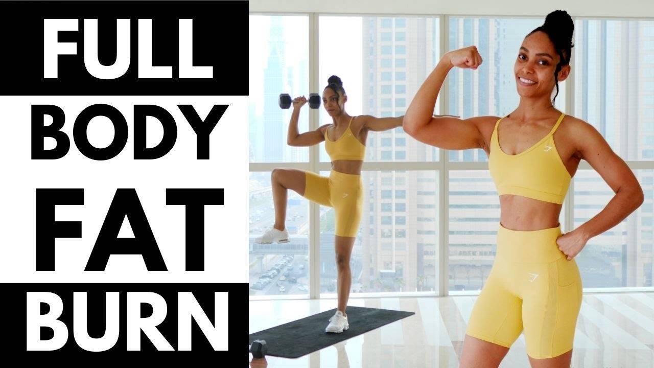 MrandMrsMuscle - STANDING WORKOUT  Full Body Fat Burn  NO SQUATS  KNEE FRIENDLY