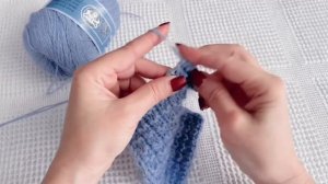 Узор с вытянутыми петлями