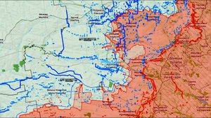 Карта боевых действий. Изменение линии фронта за октябрь 2024 года