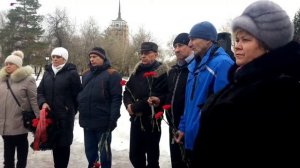 Митинг посвященный годовщине освобождения города Воронежа. Передача копии Знамени Победы. Павловск