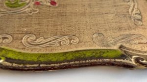 Флорентийский поднос из дерева с фигурным краем