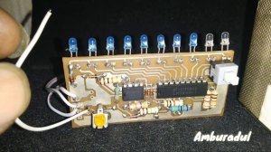 Test VU Led Meter Display LM3916 bar & dot Mode