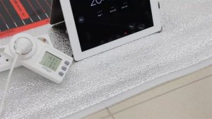 Инфракрасный теплый пол без запирания. Тест.